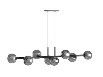 IMURA - LED glass and metal pendant lamp by DÔME DECO - view 2